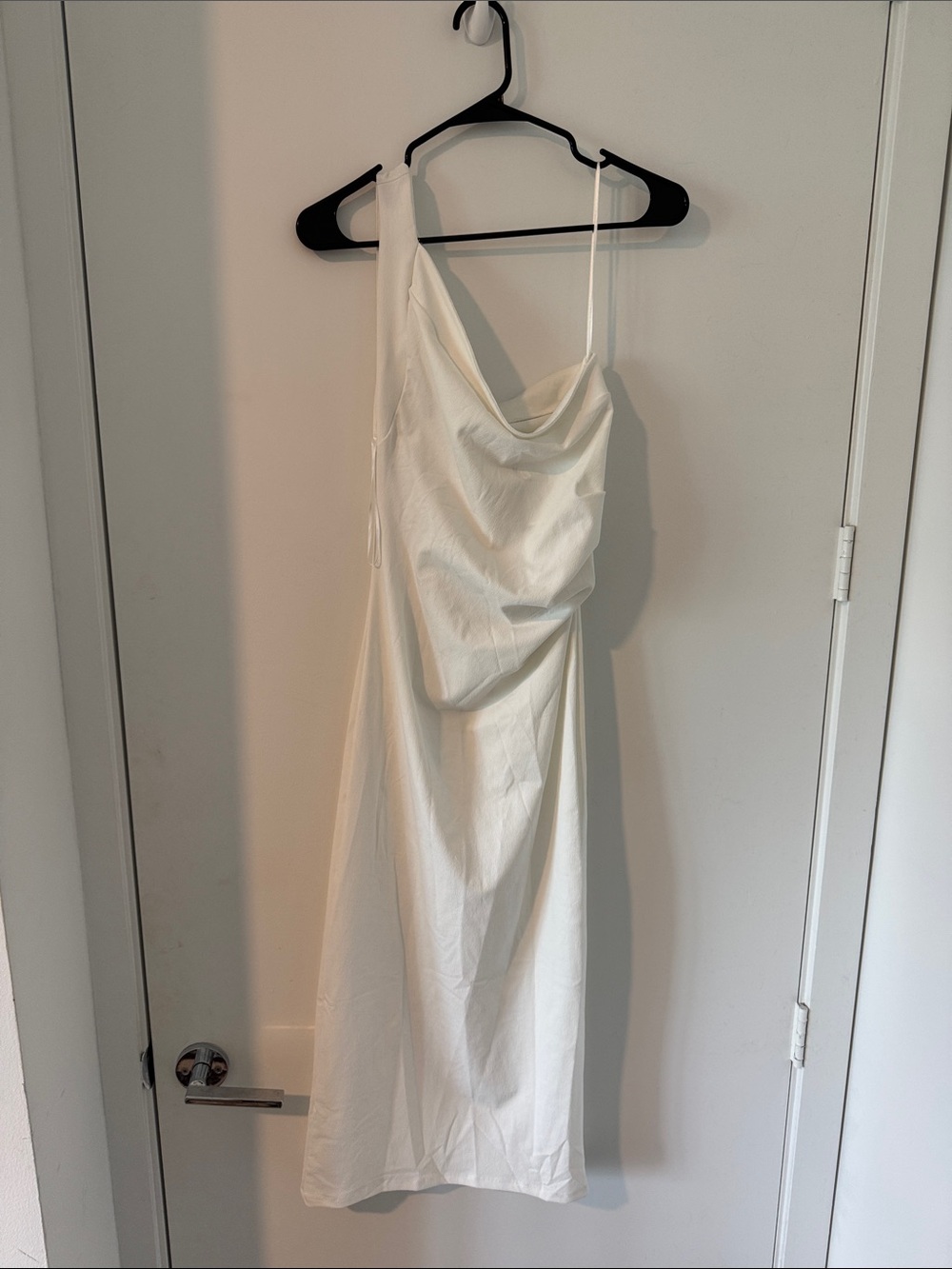 Zara single shoulder summer dress - White